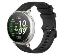 GIOPUEY Strap Compatible with Amazfit Active 3/Active 3 Premium, Soft silicone Watch Strap Replacement [Wear-resistant] [breathable] - Black