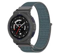 GIOPUEY Strap Compatible with Amazfit Active Edge, Flexible Nylon Braided Strap, Strap Replacement [Unisex] - blue