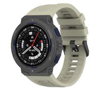 GIOPUEY Strap Compatible with Amazfit Active Edge, Soft Silicone Watch Strap, 22mm Grey, Standard Design, Unisex, Classic Style, Breathable, Wear-resistant