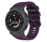 GIOPUEY Strap Compatible with Amazfit Active Edge, Soft Silicone Watch Strap, 22mm Purple, Classic Design