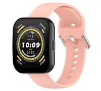 GIOPUEY Strap Compatible with Amazfit Bip 5/Bip 5 Unity, Soft silicone Watch Strap, Strap Replacement [Wear-resistant] [breathable] - pink