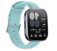 GIOPUEY Strap Compatible with Amazfit Bip 6, 22mm Genuine leather Watch Strap Replacement [Wear-resistant] [breathable] - Blue