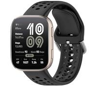 GIOPUEY Strap Compatible with Amazfit Bip 6/Bip 5/5 Unity/Balance/Balance 2, Soft silicone Watch Strap Replacement [Wear-resistant] [breathable] - Black