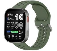 GIOPUEY Strap Compatible with Amazfit Bip Max/Bip 6, Soft silicone Watch Strap Replacement [Wear-resistant] [breathable] - army green