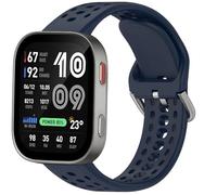 GIOPUEY Strap Compatible with Amazfit Bip Max/Bip 6, Soft silicone Watch Strap Replacement [Wear-resistant] [breathable] - midnight blue