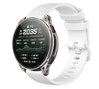 GIOPUEY Strap Compatible with Amazfit Cheetah 2 Ultra, Soft silicone Watch Strap Replacement [Wear-resistant] [breathable] - White