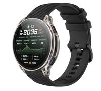 GIOPUEY Strap Compatible with Amazfit Cheetah 2 Ultra, Soft silicone Watch Strap Replacement [Wear-resistant] [breathable] - Black