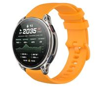 GIOPUEY Strap Compatible with Amazfit Cheetah 2 Ultra, Soft silicone Watch Strap Replacement [Wear-resistant] [breathable] - Yellow