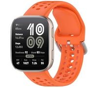 GIOPUEY Strap Compatible with Amazfit Cheetah Round/Cheetah Pro/GTR 4/3/3 Pro, Soft silicone Watch Strap Replacement [Wear-resistant] [breathable] - Orange