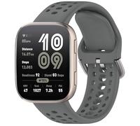 GIOPUEY Strap Compatible with Amazfit Cheetah Round/Cheetah Pro/GTR 4/3/3 Pro, Soft silicone Watch Strap Replacement [Wear-resistant] [breathable] - dark grey