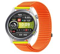 GIOPUEY Strap Compatible with Amazfit Cheetah Round, Outdoor Sports Flexible Nylon Braided Sport Loop Strap Replacement Band - Orange