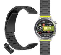GIOPUEY Strap Compatible with Amazfit Cheetah Round, stainless steel Watch Strap Replacement [Wear-resistant] [light] - black