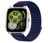 GIOPUEY Strap Compatible with Amazfit Cheetah Square, Outdoor Sports Flexible Nylon Braided Sport Loop Strap Replacement Band - DarkBlue