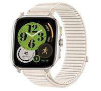 GIOPUEY Strap Compatible with Amazfit Cheetah Square, Outdoor Sports Flexible Nylon Braided Sport Loop Strap Replacement Band - Beige