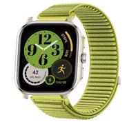 GIOPUEY Strap Compatible with Amazfit Cheetah Square, Outdoor Sports Flexible Nylon Braided Sport Loop Strap Replacement Band - Green