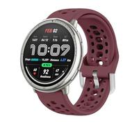 GIOPUEY Strap Compatible with Amazfit GTS 4 Mini/GTS 3/2/2e/2 mini, Soft silicone Watch Strap Replacement [Wear-resistant] [breathable] - wine red