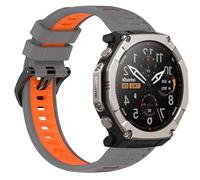 GIOPUEY Strap Compatible with Amazfit T-Rex Ultra 2, Soft TPU Watch Strap Replacement [color stitching design] - Blue/white