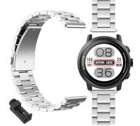 GIOPUEY Strap Compatible with COROS Apex 2, stainless steel Watch Strap Replacement [Wear-resistant] [light] - silver