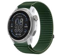 GIOPUEY Strap Compatible with COROS APEX 4 42mm, Outdoor Sports Flexible Nylon Braided Sport Loop Strap Replacement Band - DarkGreen