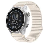 GIOPUEY Strap Compatible with COROS APEX 4 42mm, Outdoor Sports Flexible Nylon Braided Sport Loop Strap Replacement Band - Beige