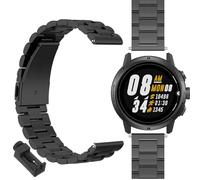 GIOPUEY Strap Compatible with COROS APEX 4 42mm, stainless steel Watch Strap Replacement [Wear-resistant] [light] - black