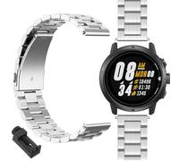 GIOPUEY Strap Compatible with COROS APEX 4 46mm, stainless steel Watch Strap Replacement [Wear-resistant] [light] - silver