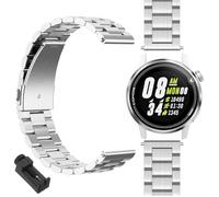 GIOPUEY Strap Compatible with COROS Apex 42mm, stainless steel Watch Strap Replacement [Wear-resistant] [light] - silver