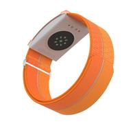 GIOPUEY Strap Compatible with COROS Heart Rate Monitor, Flexible Nylon Braided Strap Replacement [Unisex] - Orange