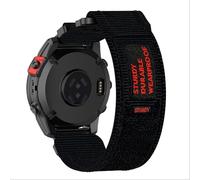 GIOPUEY Strap Compatible with COROS VERTIX 1/Amazfit Falcon, Flexible Nylon Braided Strap, Strap Replacement [Unisex] - Black