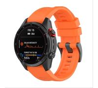 GIOPUEY Strap Compatible with COROS VERTIX 2/2S, Soft silicone Watch Strap, Strap Replacement [Wear-resistant] [breathable] - Orange