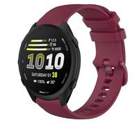 GIOPUEY Strap Compatible with Garmin Forerunner 170 Music, Soft silicone Watch Strap Replacement [Wear-resistant] [breathable] - Dark Red