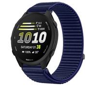 GIOPUEY Strap Compatible with Garmin Forerunner 170, Outdoor Sports Flexible Nylon Braided Sport Loop Strap Replacement Band - DarkBlue