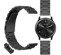 GIOPUEY Strap Compatible with Garmin Vivomove Sport, stainless steel Watch Strap Replacement [Wear-resistant] [light] - black