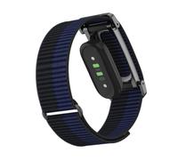 GIOPUEY Strap Compatible with Google Fitbit Air, Flexible Nylon Braided Strap Replacement [Unisex] - Black/Blue