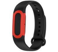 GIOPUEY Strap Compatible with Google Fitbit Air, Soft silicone Watch Strap Replacement [Wear-resistant] [breathable] - Black/Red
