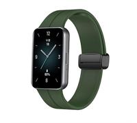 GIOPUEY Strap Compatible with Honor Band 9, Soft Silicone Watch Strap, Army Green