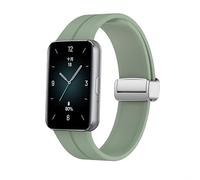 GIOPUEY Strap Compatible with Honor Band 9, Soft Silicone Watch Strap, Matcha Green