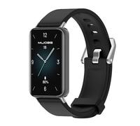GIOPUEY Strap Compatible with HONOR Band 9, Soft silicone Watch Strap, Strap Replacement [Wear-resistant] [breathable] - Black