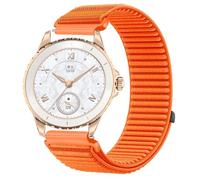 GIOPUEY Strap Compatible with HONOR Choice Watch 2e, Outdoor Sports Flexible Nylon Braided Sport Loop Strap Replacement Band - Orange