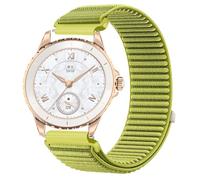 GIOPUEY Strap Compatible with HONOR Choice Watch 2e, Outdoor Sports Flexible Nylon Braided Sport Loop Strap Replacement Band - Green