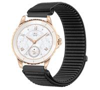 GIOPUEY Strap Compatible with HONOR Choice Watch 2e, Outdoor Sports Flexible Nylon Braided Sport Loop Strap Replacement Band - Black