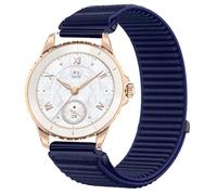 GIOPUEY Strap Compatible with HONOR Choice Watch 2e, Outdoor Sports Flexible Nylon Braided Sport Loop Strap Replacement Band - DarkBlue