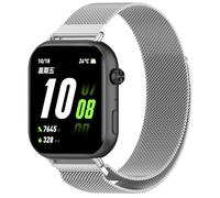 GIOPUEY Strap Compatible with HONOR Choice Watch 2i, Braided Stainless Steel Strap Replacement [Wear-resistant] [magnetic] - Silver