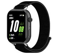 GIOPUEY Strap Compatible with HONOR Choice Watch 2i, Flexible Nylon Braided Strap Replacement [Unisex] - Black
