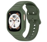 GIOPUEY Strap Compatible with HONOR Watch 4, Soft silicone Watch Strap, Strap Replacement [Wear-resistant] [breathable] - army green