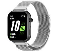 GIOPUEY Strap Compatible with Honor Watch X5i, Braided Stainless Steel Strap Replacement [Wear-resistant] [magnetic] - Silver