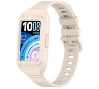GIOPUEY Strap Compatible with Huawei Band 11/Huawei Band 11 Pro, Soft silicone Watch Strap Replacement [Wear-resistant] [breathable] - Beige