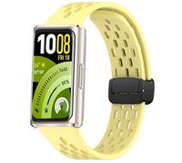 GIOPUEY Strap Compatible with Huawei Band 11 Pro/Huawei Band 11, Soft silicone Watch Strap Replacement [Wear-resistant] [breathable] - yellow