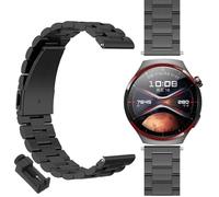 GIOPUEY Strap Compatible with Huawei Watch 4 Pro Space, stainless steel Watch Strap Replacement [Wear-resistant] [light] - black
