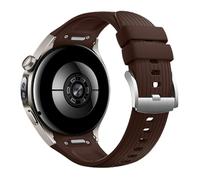GIOPUEY Strap Compatible with Huawei Watch 5 46mm, Soft silicone Watch Strap Replacement [Wear-resistant] [breathable] - Brown